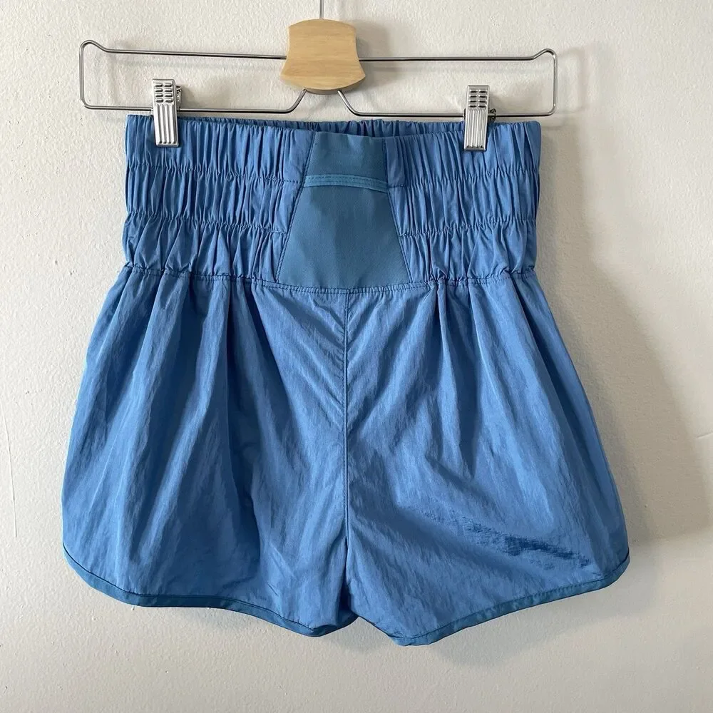 Free People Movement The Way Home Shorts Blue Sz S Lined